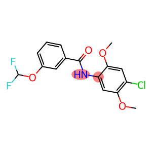 N-(4-chloro-2,5-dimethoxyphenyl)-3-(difluoromethoxy)benzamide