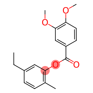 5-ethyl-2-methylphenyl 3,4-dimethoxybenzoate