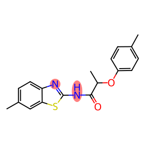 N-(6-methyl-1,3-benzothiazol-2-yl)-2-(4-methylphenoxy)propanamide