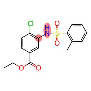 ethyl 4-chloro-3-{[(2-methylphenyl)sulfonyl]amino}benzoate
