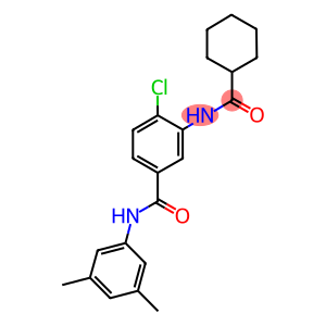 4-chloro-3-[(cyclohexylcarbonyl)amino]-N-(3,5-dimethylphenyl)benzamide