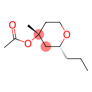 2H-Pyran-4-ol,tetrahydro-4-methyl-2-propyl-,acetate,(2R,4R)-(9CI)