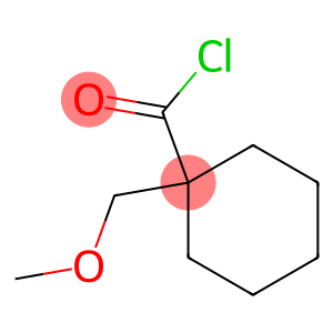 Cyclohexanecarbonyl chloride, 1-(methoxymethyl)- (9CI)