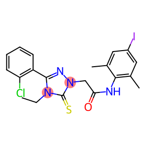 2-[3-(2-chlorophenyl)-4-ethyl-5-thioxo-4,5-dihydro-1H-1,2,4-triazol-1-yl]-N-(4-iodo-2,6-dimethylphenyl)acetamide