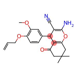 4-[4-(allyloxy)-3-methoxyphenyl]-2-amino-7,7-dimethyl-5-oxo-5,6,7,8-tetrahydro-4H-chromene-3-carbonitrile