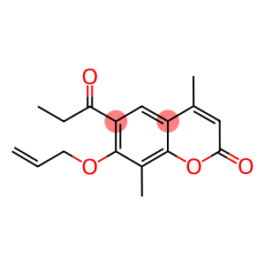 7-(allyloxy)-4,8-dimethyl-6-propionyl-2H-chromen-2-one