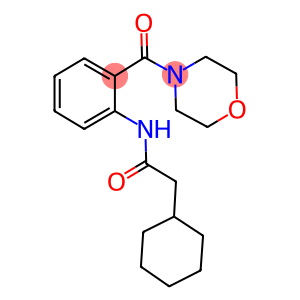 2-cyclohexyl-N-[2-(4-morpholinylcarbonyl)phenyl]acetamide