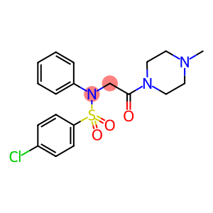 4-chloro-N-[2-(4-methyl-1-piperazinyl)-2-oxoethyl]-N-phenylbenzenesulfonamide