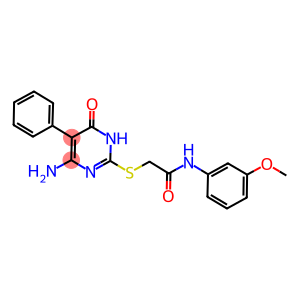 2-[(4-amino-6-oxo-5-phenyl-1,6-dihydro-2-pyrimidinyl)sulfanyl]-N-(3-methoxyphenyl)acetamide