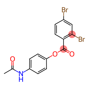 4-(acetylamino)phenyl 2,4-dibromobenzoate