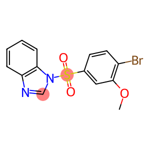 5-(1H-benzimidazol-1-ylsulfonyl)-2-bromophenyl methyl ether