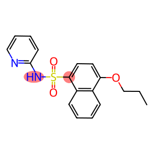 4-propoxy-N-(2-pyridinyl)-1-naphthalenesulfonamide