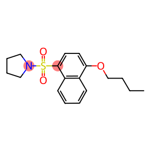 butyl 4-(1-pyrrolidinylsulfonyl)-1-naphthyl ether