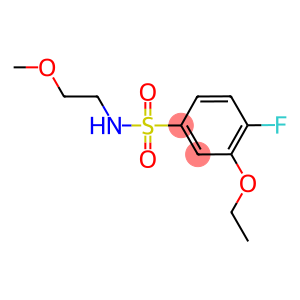 3-ethoxy-4-fluoro-N-(2-methoxyethyl)benzenesulfonamide