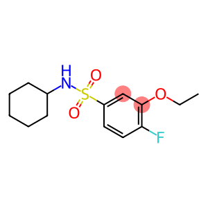 N-cyclohexyl-3-ethoxy-4-fluorobenzenesulfonamide