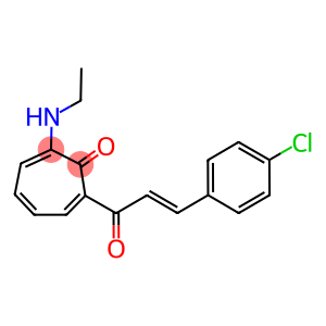 2-[3-(4-chlorophenyl)acryloyl]-7-(ethylamino)-2,4,6-cycloheptatrien-1-one