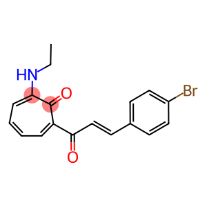 2-[3-(4-bromophenyl)acryloyl]-7-(ethylamino)-2,4,6-cycloheptatrien-1-one