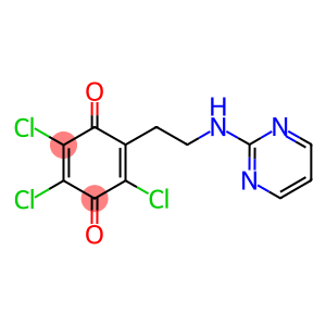 2,3,5-trichloro-6-[2-(2-pyrimidinylamino)ethyl]benzo-1,4-quinone