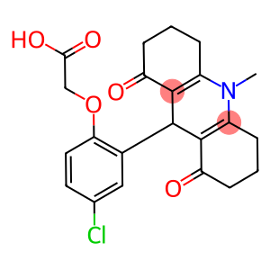 [4-chloro-2-(10-methyl-1,8-dioxo-1,2,3,4,5,6,7,8,9,10-decahydro-9-acridinyl)phenoxy]acetic acid