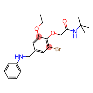 2-[4-(anilinomethyl)-2-bromo-6-ethoxyphenoxy]-N-(tert-butyl)acetamide