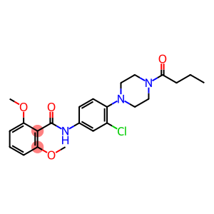 N-[4-(4-butyryl-1-piperazinyl)-3-chlorophenyl]-2,6-dimethoxybenzamide