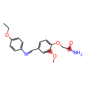 2-(4-{[(4-ethoxyphenyl)imino]methyl}-2-methoxyphenoxy)acetamide