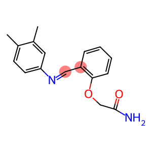 2-(2-{[(3,4-dimethylphenyl)imino]methyl}phenoxy)acetamide