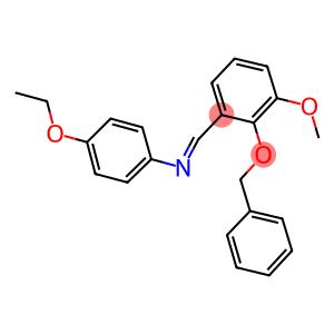 N-[2-(benzyloxy)-3-methoxybenzylidene]-N-(4-ethoxyphenyl)amine