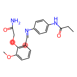 N-(4-{[2-(2-amino-2-oxoethoxy)-3-methoxybenzylidene]amino}phenyl)propanamide