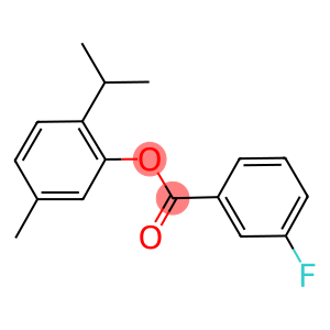 2-isopropyl-5-methylphenyl 3-fluorobenzoate