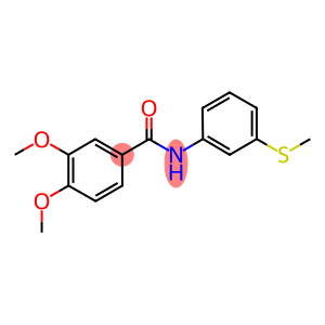 3,4-dimethoxy-N-[3-(methylsulfanyl)phenyl]benzamide
