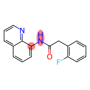 2-(2-fluorophenyl)-N-(8-quinolinyl)acetamide