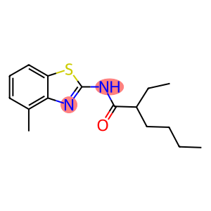 2-ethyl-N-(4-methyl-1,3-benzothiazol-2-yl)hexanamide