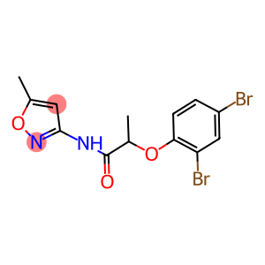2-(2,4-dibromophenoxy)-N-(5-methyl-3-isoxazolyl)propanamide