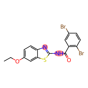 2,5-dibromo-N-(6-ethoxy-1,3-benzothiazol-2-yl)benzamide