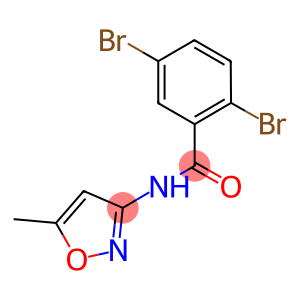 2,5-dibromo-N-(5-methyl-3-isoxazolyl)benzamide