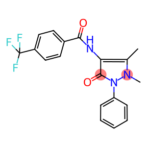N-(1,5-dimethyl-3-oxo-2-phenyl-2,3-dihydro-1H-pyrazol-4-yl)-4-(trifluoromethyl)benzamide