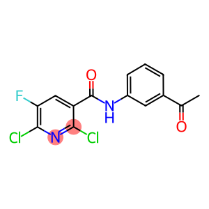 N-(3-acetylphenyl)-2,6-dichloro-5-fluoronicotinamide