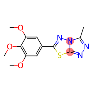 3-methyl-6-(3,4,5-trimethoxyphenyl)[1,2,4]triazolo[3,4-b][1,3,4]thiadiazole