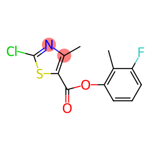 3-fluoro-2-methylphenyl2-chloro-4-methyl-1,3-thiazole-5-carboxylate