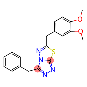 3-benzyl-6-(3,4-dimethoxybenzyl)[1,2,4]triazolo[3,4-b][1,3,4]thiadiazole