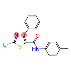 2-chloro-N-(4-methylphenyl)-4-phenyl-1,3-thiazole-5-carboxamide