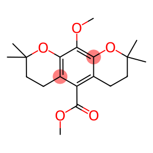 methyl 10-methoxy-2,2,8,8-tetramethyl-3,4,7,8-tetrahydro-2H,6H-pyrano[3,2-g]chromene-5-carboxylate