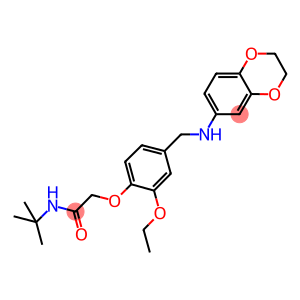 N-(tert-butyl)-2-{4-[(2,3-dihydro-1,4-benzodioxin-6-ylamino)methyl]-2-ethoxyphenoxy}acetamide