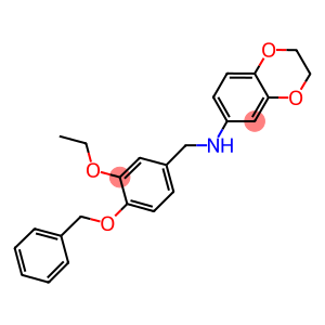 N-[4-(benzyloxy)-3-ethoxybenzyl]-N-(2,3-dihydro-1,4-benzodioxin-6-yl)amine