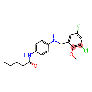 N-{4-[(3,5-dichloro-2-methoxybenzyl)amino]phenyl}pentanamide