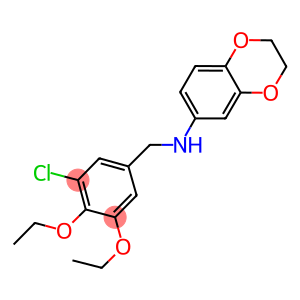 N-(3-chloro-4,5-diethoxybenzyl)-N-(2,3-dihydro-1,4-benzodioxin-6-yl)amine