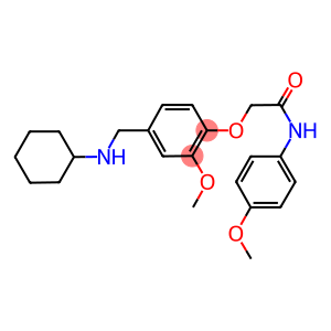 2-{4-[(cyclohexylamino)methyl]-2-methoxyphenoxy}-N-(4-methoxyphenyl)acetamide