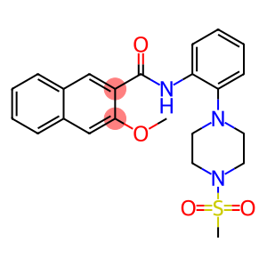 3-methoxy-N-{2-[4-(methylsulfonyl)piperazin-1-yl]phenyl}naphthalene-2-carboxamide