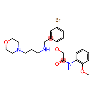 2-[4-bromo-2-({[3-(4-morpholinyl)propyl]amino}methyl)phenoxy]-N-(2-methoxyphenyl)acetamide
